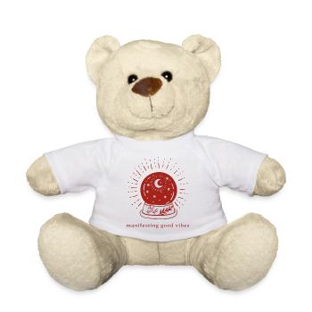 Manifesting – Crystal Ball Energy - Teddy Bear - white - Front