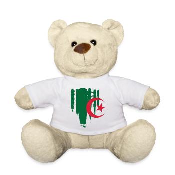 Drapeau Algérien - Nounours - blanc - Devant