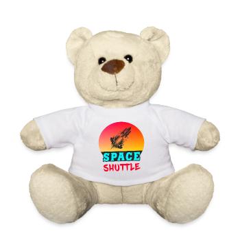 Space Shuttle Sonnenuntergang Design - Teddy - Weiß - Vorne