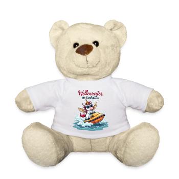 Surfeur Licorne - Nounours - blanc - Devant