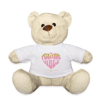 Ondes positives – Bonne énergie - Nounours - blanc - Devant
