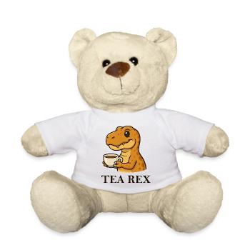 Tea Rex dinosaure T-Shirt buveur de thé Dire - Nounours - blanc - Devant