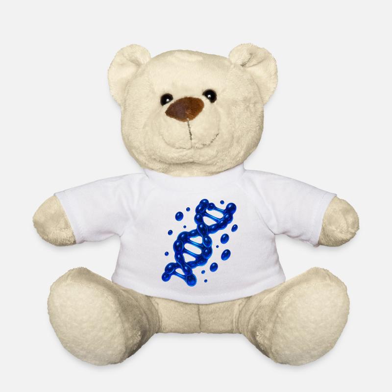 3D DNS Helix Molekül Blau - Teddy - Weiß