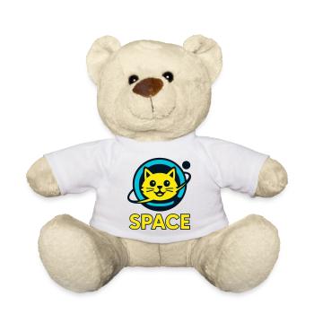 Space-Cat - Teddy - Weiß - Vorne
