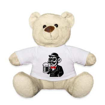 Affe Bier Sir - Teddy - Weiß - Vorne