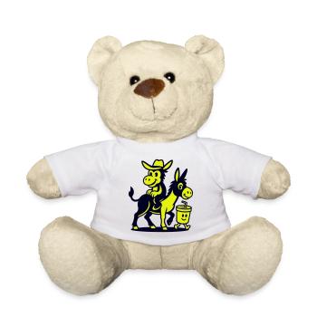 Âne sur âne et boisson - Nounours - blanc - Devant