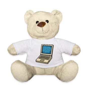 ordinateur portable - Nounours - blanc - Devant