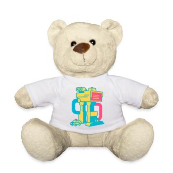 Ensemble de jouets Pop Art - Nounours - blanc - Devant