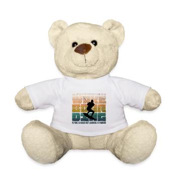 Wakeboarding Wakeboard Vintage - Nounours - blanc - Devant