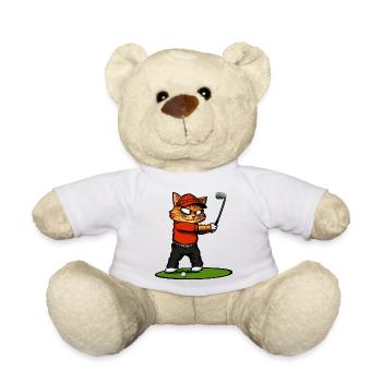 Chats Golf / Chat golfeur - Nounours - blanc - Devant