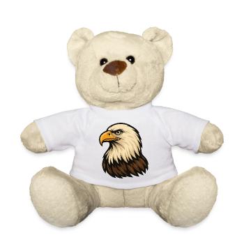 Eagle Head - Teddy Bear - white - Front