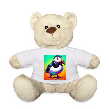 puffin - Teddy Bear - white - Front
