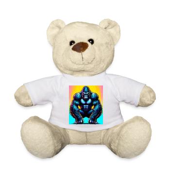 gorilla - Teddy Bear - white - Front
