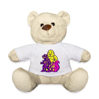 Super Trio Pop Art ! - Nounours - blanc - Devant