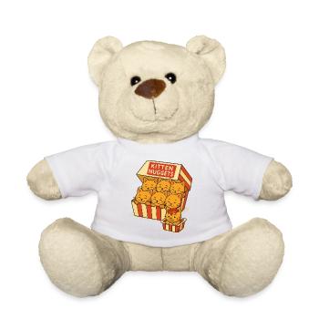 Colorful Kitten in Toy Box - Teddy Bear - white - Front