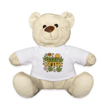 Stay Lifted Retro Hippie Cannabis Design - Teddy - Weiß - Vorne