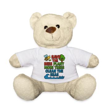 Illustration de la conservation de l'environnement - Nounours - blanc - Devant