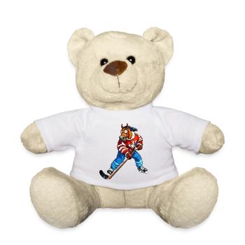 Eishockey Pferd - Teddy Bear - white - Front