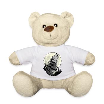 Loup - Nounours - blanc - Devant