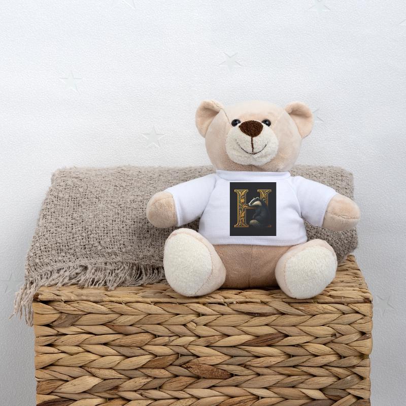 H – Magic Ornament with Badger Teddy Bear