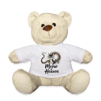 Chat dragon - Nounours - blanc - Devant