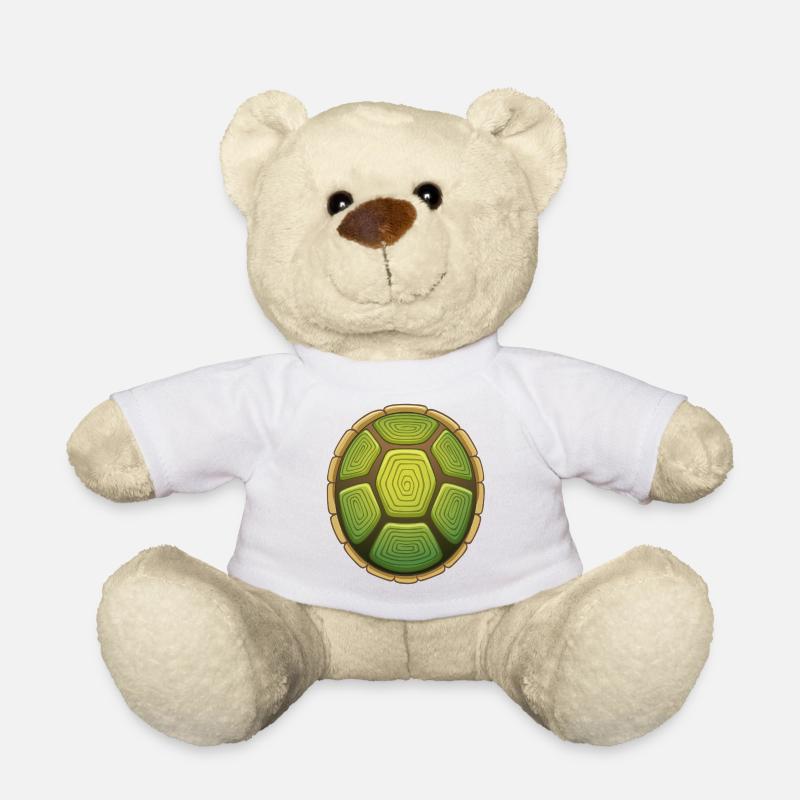 Langsam wie eine Schildkröte - Teddy - Weiß