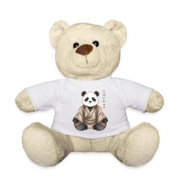  Anime Panda – Japanischer Zen Stil - Teddy - Weiß - Vorne