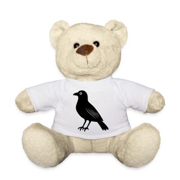 Raven - Teddy Bear - white - Front