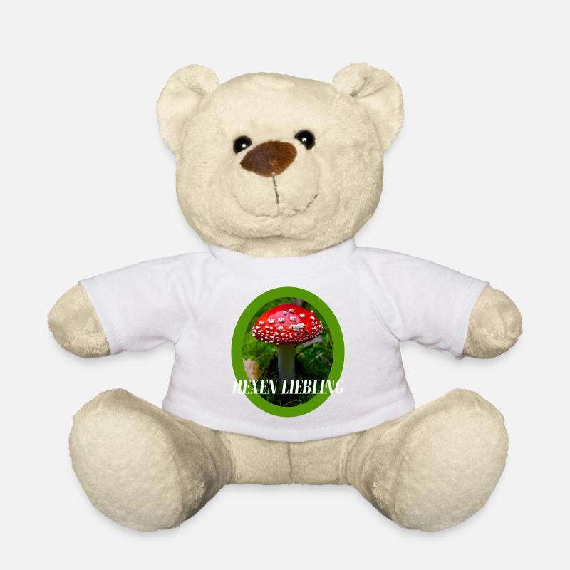 Fliegenpilz Design  - Teddy - Weiß