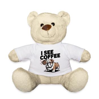 Je vois Coffee Bulldog - Nounours - blanc - Devant