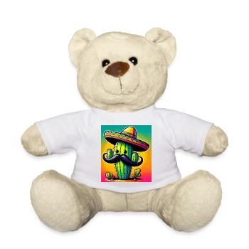 cactus - Teddy Bear - white - Front