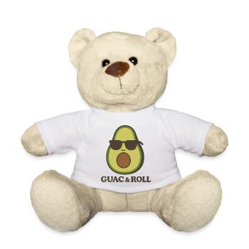 Guac & Roll – Funny Cool Avocado with Sunglasses - Teddy - Weiß - Vorne
