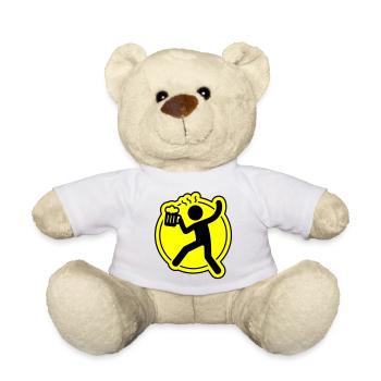 Booze beer cheers - Teddy Bear - white - Front