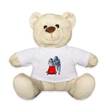 Poussée du bobeur au départ - Nounours - blanc - Devant