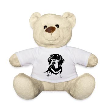 dachshund - Teddy Bear - white - Front