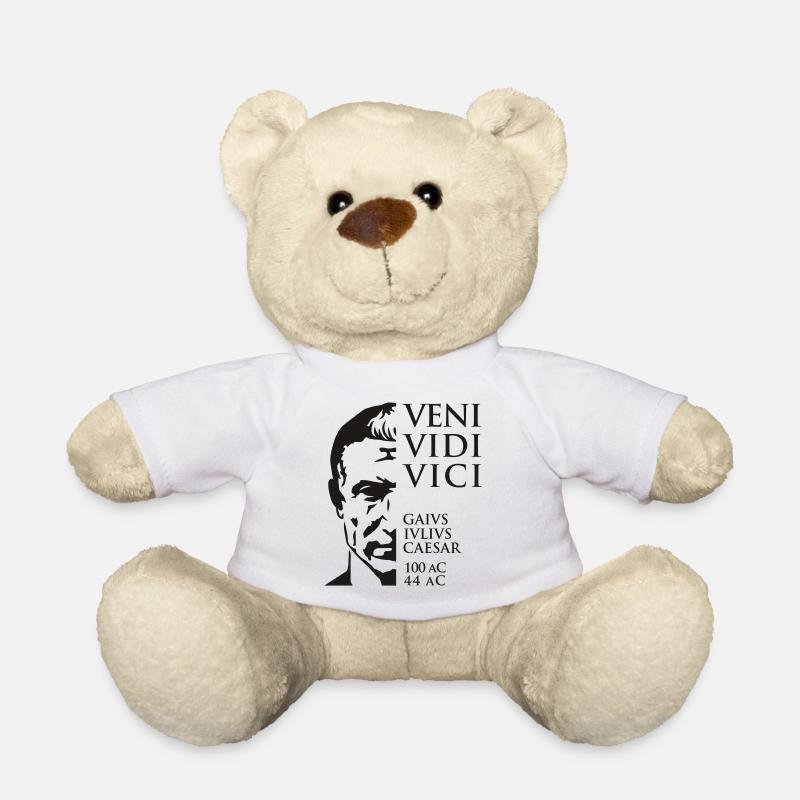 Veni Vidi Vici César Citation Empereur - Nounours - blanc