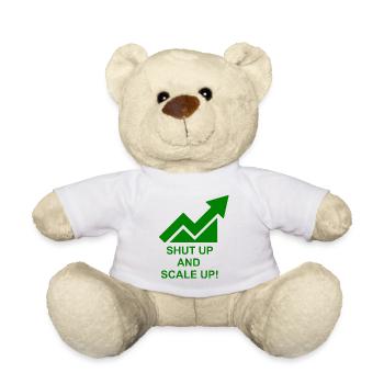 Online Business Motivation - Teddy Bear - white - Front
