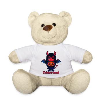Trick or Treat – Diable mignon - Nounours - blanc - Devant