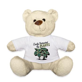 Botanischer Pflanzentopf Illustration - Teddy - Weiß - Vorne