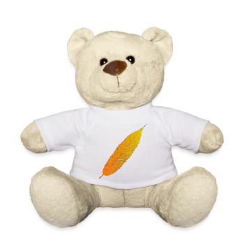 Herbstblatt Farbverlauf - Teddy - Weiß - Vorne