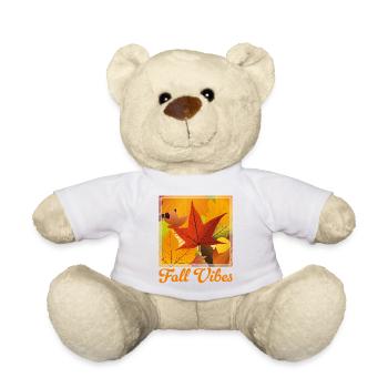 Fall Vibes - Teddy Bear - white - Front