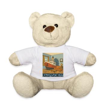 Raumschiff by Rico Beck - Teddy - Weiß - Vorne