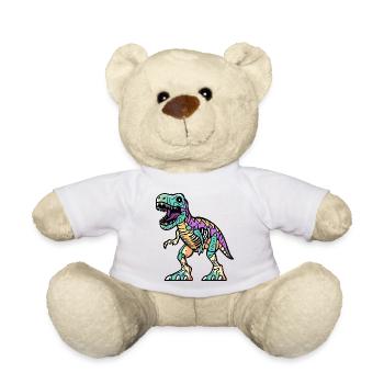 Dinosaur T-Rex Halloween Funny - Teddy Bear - white - Front