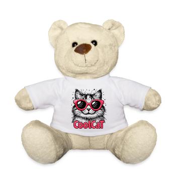Coole Katze 1 - Teddy - Weiß - Vorne