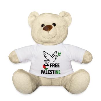Colombe de Palestine libre - Nounours - blanc - Devant