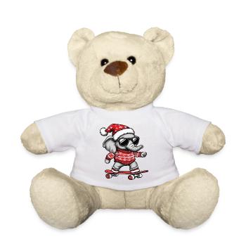 Éléphant Moche Noël - Nounours - blanc - Devant