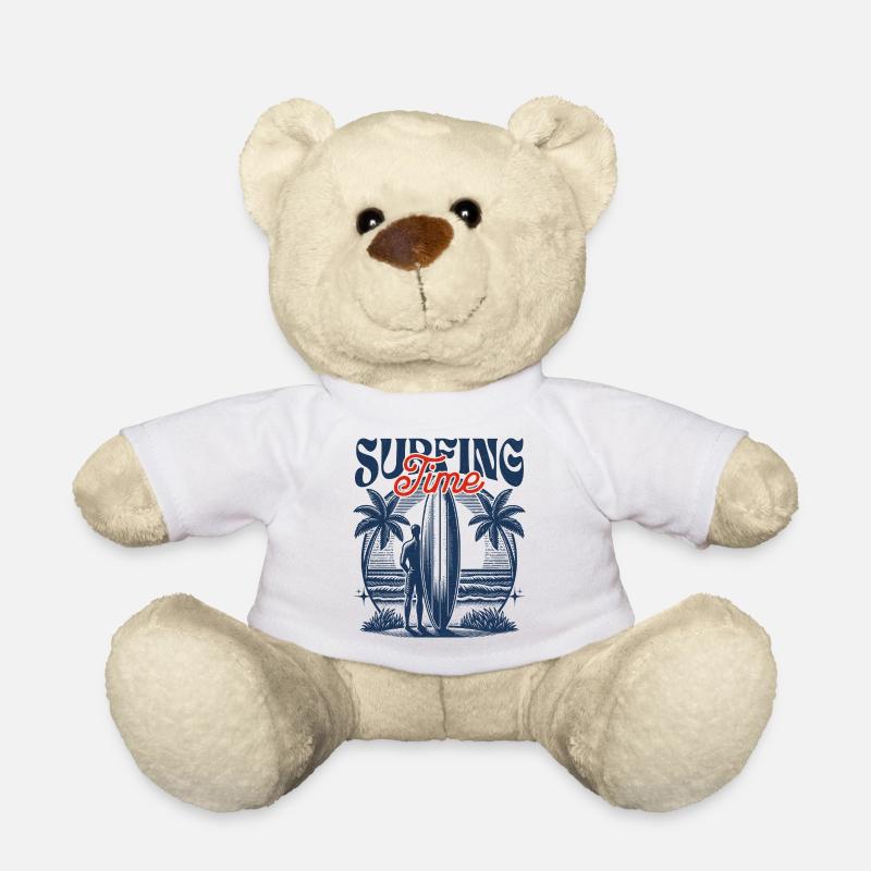 Temps de surf - Nounours - blanc