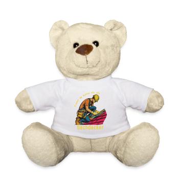 Roofer Illustration, Do as You Think! - Teddy Bear - white - Front