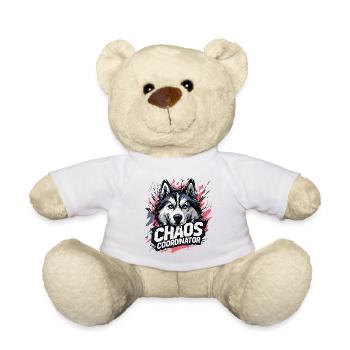 Chaos Coordinator - Funny Husky Saying - Teddy Bear - white - Front