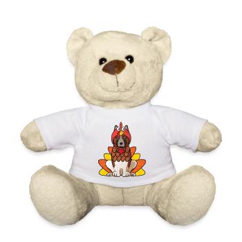 American Akita Thanksgiving Hundekostüm Haustier Outfit - Teddy - Weiß - Vorne